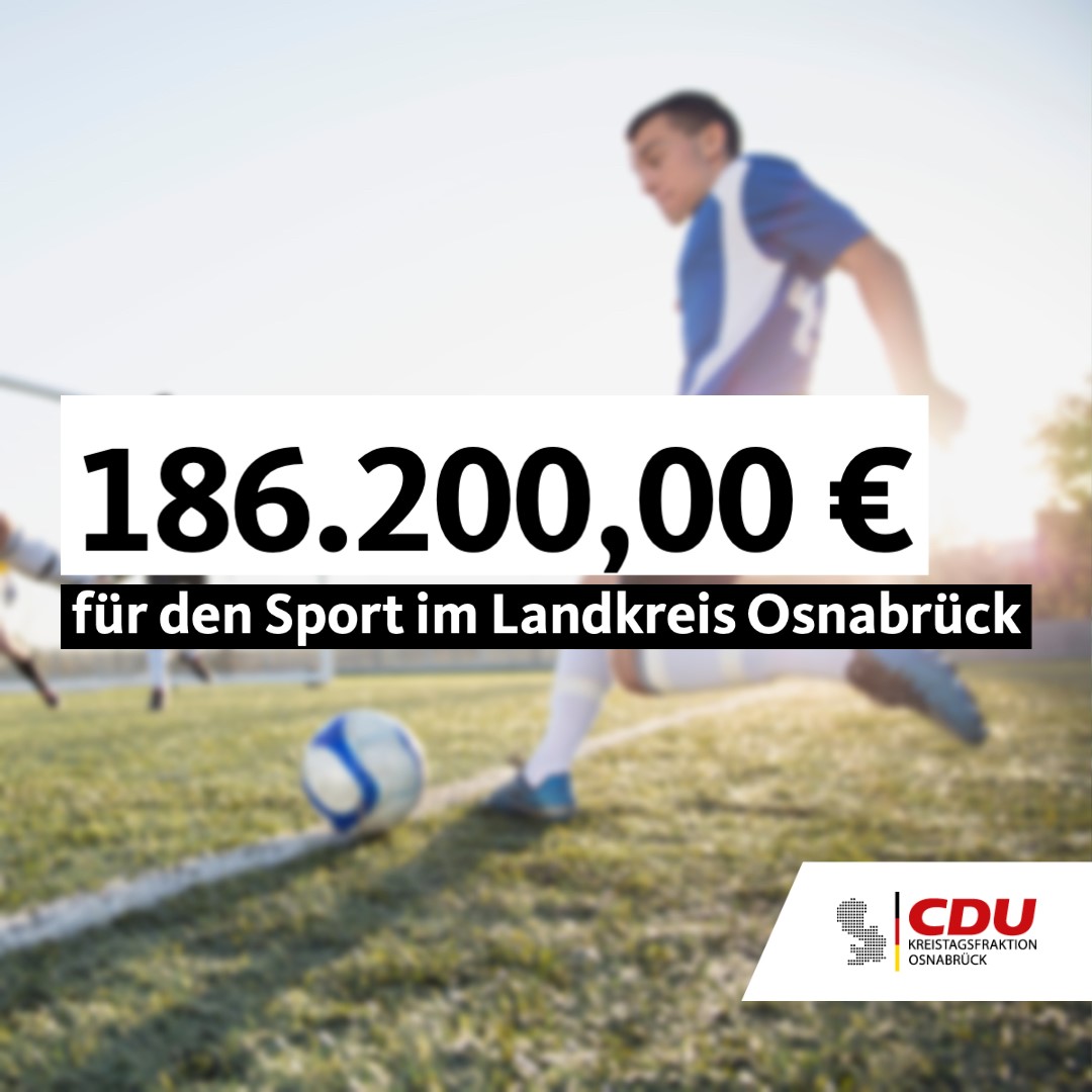 186.200,00  fr den Sportbund Osnabrck 
